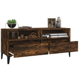TV Cabinet Smoked Oak 100x34.5x44.5 cm Engineered Wood 831906