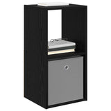 Bedside Table 2 pcs Black Oak 35 x 32 x 68.5 cm Engineered Wood 8000631