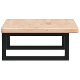 Basin Shelf Wall Mounted Steel and Solid Wood Oak 3302333