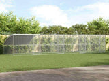 Chicken Cage 4 pcs Silver 800 x 200 x 200 cm Steel and PE 3381109