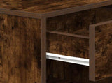 Bedside Cabinets 2 pcs with Drawer Smoked Oak 39x28x41 cm 858758