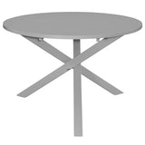 ZNTS Dining Table Grey 120x75 cm MDF 247633