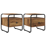 Bedside Cabinet 2 pcs Old Wood 40 x 39.5 x 40 cm 8007680