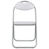 Folding Chair 8 pcs White and Grey 48 x 43.5 x 81 cm 42029063