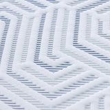 Mattress Topper White 200 x 200 x 8 cm Jaquard Fabric 4106274