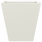 ZNTS Garden Planters White 2 pcs 30x30x30 cm Steel 851041