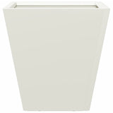 ZNTS Garden Planters White 2 pcs 30x30x30 cm Steel 851041