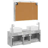 Bathroom Furniture Set 4 pcs Concrete Grey 3406778