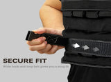 20KG Adjustable Weighted Vest, Running Weight Vest, with 30 Metal Weights, Reflective Strips, for T3398P376796