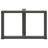 Coffee Table Legs T-Shaped 2 pcs Anthracite 70x25x cm Steel 4013038