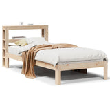 Bed Frame with Headboard without Mattress 100x200 cm 3306043