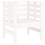 Garden Chairs 2 pcs White 61.5x53x71 cm Solid Wood Pine 825129