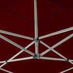 Professional Folding Party Tent with Walls Aluminium 2x2 m Bordeaux 48933