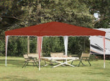 Pop-up Party Tent 288 x 288 x 245 cm Terracotta Oxford Fabric 42019754
