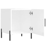 Bedside Cabinets 2 pcs High Gloss White 40x40x50 cm Engineered Wood 827585