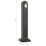 Garden Tanker with Faucet Anthracite Stone Look 316182