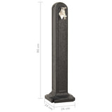 Garden Tanker with Faucet Anthracite Stone Look 316182