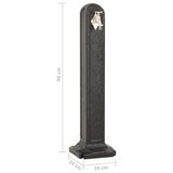 Garden Tanker with Faucet Anthracite Stone Look 316182