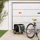 Pet Bike Trailer Black and Grey Oxford Fabric and Iron 93874