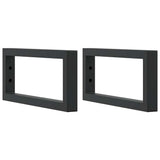 Basin Shelf Wall Mounted Steel and Solid Wood Oak 3302345