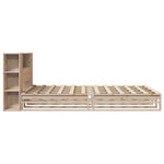 Bookcase Bed without Mattress 140x190 cm Solid Wood 3323896