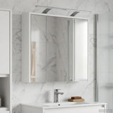 Bathroom Mirror Cabinet White 63.5 x 16 x 62.5 cm 889159
