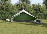 Family Tent with Roof Green and White 256 x 256 x 185 cm 4100676