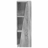 Side Shelf Grey Sonoma 33 x 32 x 100.5 cm Engineered Wood 892423