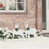 LED Reindeers 2 pcs Cold White Fabric 42012988