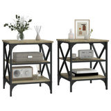 ZNTS Side Tables 2 pcs Sonoma Oak 40x42x50 cm Engineered Wood 825775