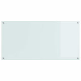 Kitchen Backsplash 2 pcs White 120 x 60 cm Tempered Glass 3415487