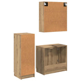 Bathroom Furniture Set 3 pcs Artisan Oak Engineered Wood 3415875