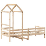 Day Bed with Roof without Mattress 90x200 cm Solid Wood 3282190