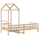 Day Bed with Roof without Mattress 90x200 cm Solid Wood 3282190