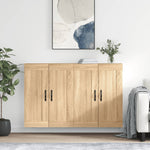 Wall Mounted Cabinets 2 pcs Sonoma Oak Engineered Wood 3198012