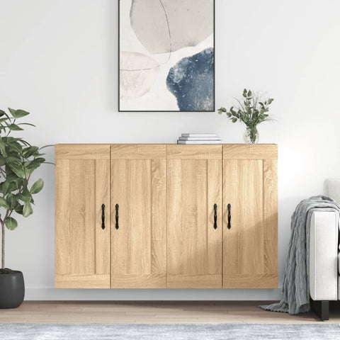 Wall Mounted Cabinets 2 pcs Sonoma Oak Engineered Wood 3198012