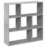 Room Divider Bookcase Concrete Grey 102x29x103.5 cm Engineered Wood 858051