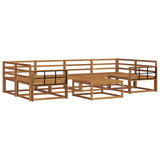 Outdoor Sofa Set 7 pcs Natural Solid Acacia Wood 3367272