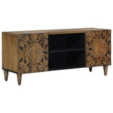 TV Cabinet Brown 105 x 33.5 x 46 cm Solid Mango Wood 4018332