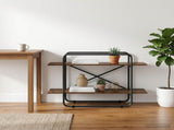 Bookshelf 2-Tier 100 x 35 x 70 cm PB Smoked Oak 8007800