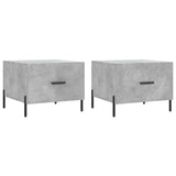 Coffee Tables 2 pcs Concrete Grey 50x50x40 cm Engineered Wood 829421