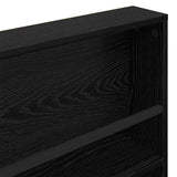 Magazine Rack 2 pcs Black Oak 100 x 12 x 70 cm Engineered Wood 890853