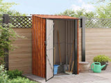 Garden Sheds Brown 103 x 74 x 200 cm Metal 42011294