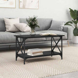 Coffee Table Black oak 80 x 45 x 45.5 cm Engineered wood 875733
