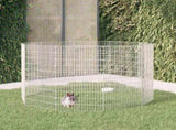 Free Range Animal Enclosure 10-Panel 54x100 cm Galvanised Iron 171583