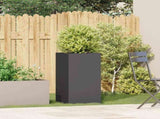Planter Black 40x40x80 cm Cold-rolled Steel 860703