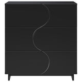Sideboard Black 70 x 38 x 75 cm Engineered Wood 8011523