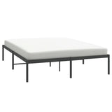Metal Bed Frame without Mattress Black 150x200cm 350848