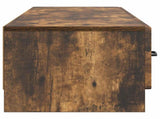 TV Cabinet Smoked Oak 147 x 34.5 x 27 cm Engineered Wood 895860