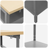 Work Bench Set 3 pcs Beige and Grey Powder-Coated Steel 3321391